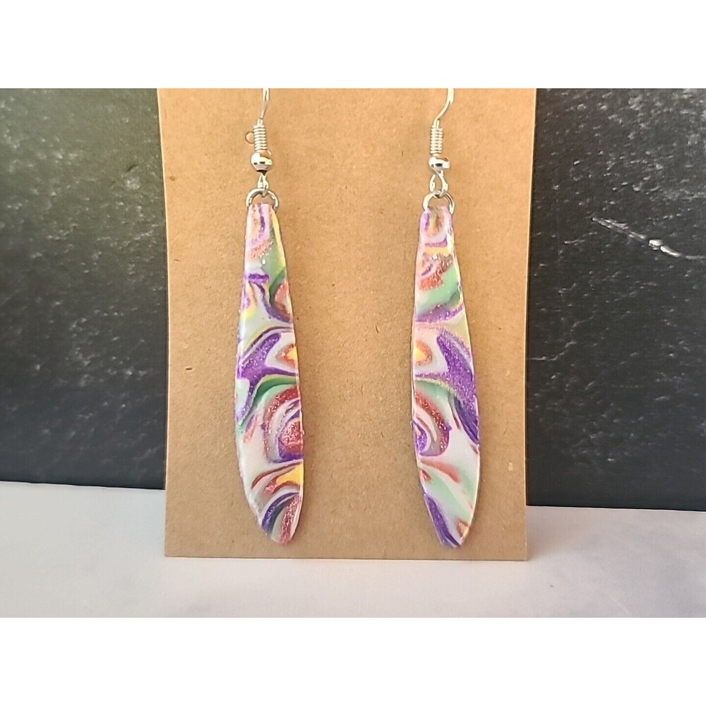 Polymer Clay Dangling Earrings New